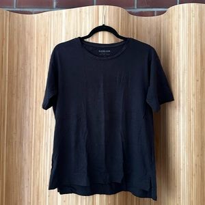 Everlane Black Cotton Oversized Tee Size S